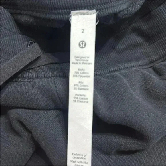 03- Lululemon Scuba Relaxed High-Rise Jogger Black 2 - Picture 6 of 7